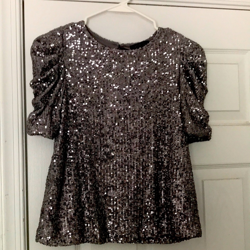 RACHEL ZOE LOS ANGELES NEW YORK SILVER SEQUIN, GREY SIZE: US: XS